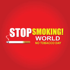 Stop Smoking. World No Tobacco Day 
