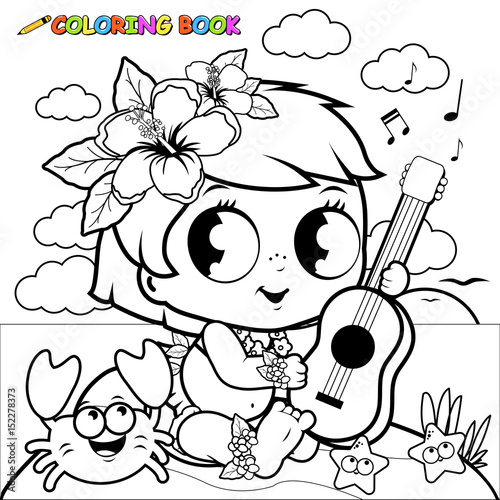 40 Coloring Book Ukulele HD