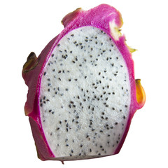 Dragon Fruit Isolated on a White Background