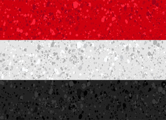 yemen flag grunge illustration