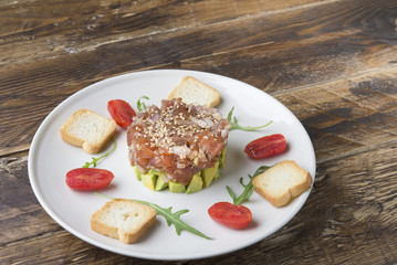 Tartar Salmon with avocado