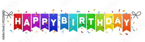Happy Birthday Flags Banner Stock Image And Royalty Free Vector