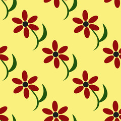 Flowers seamless pattern