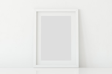 mock up posters in living room interior. Interior scandinavian style. 3d rendering, 3d illustration