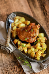 Souris d’agneau confite et Pommes de terre 6