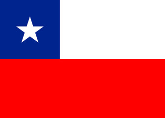 Chile national flag. vector illustration. business education