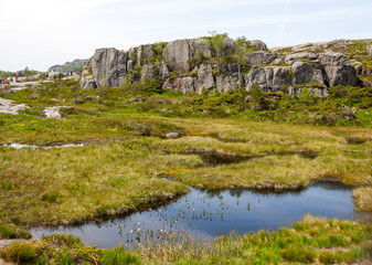 Fototapeta na wymiar Beautiful landscape of Norway nature