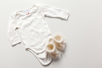 Set of clothing and items for a baby