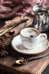 Fresh tasty espresso