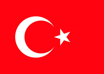 Turkey national flag. vector illustration. business education