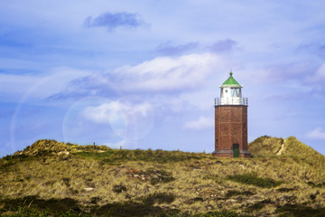 Fototapeta na wymiar Lighthouse on the island of Sylt, Germany