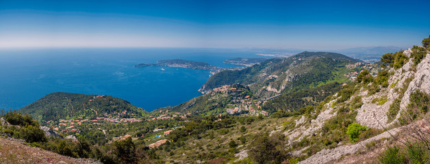 Panoramic view of the french riviera