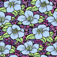 seamless floral pattern.