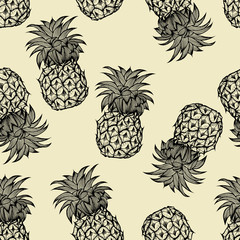 pineapples hand drawn sketch