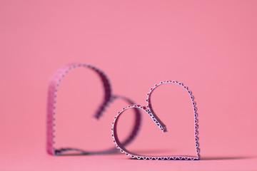 heart shape paper red