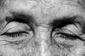 Lonely senior woman   portrait sad depressed,emotion, feelings, thoughtful, senior, old woman,wait, gloomy, worried, covering her face, Human face expressions