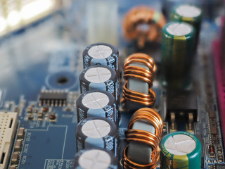 fragments of the motherboard