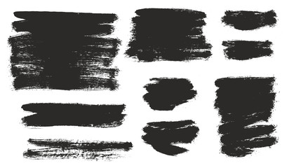 Round Tip Brush Strokes Background Mix of Heavy Paint Fill & Light Paint Fill Set 01