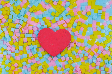 heart on colorful background,valentines day