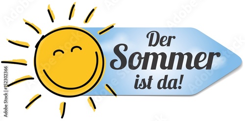 "Der Sommer ist da" Stock image and royaltyfree vector files on