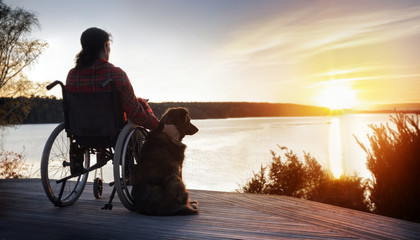 Woman in wheelchair - 152303397