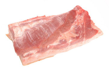 Bacon on a white background