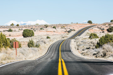 Lange Straße in Amerika