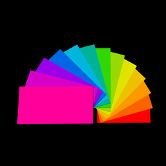 Obraz premium Spiral staircase. Isolated on black background.3d Vector colorful illustration.