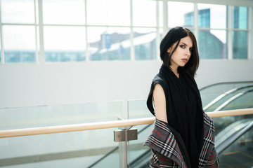 Gorgeous young vamp woman posing