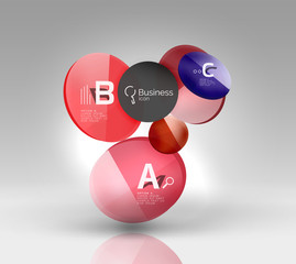 Circle abstract background