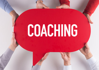 Group of People Message Talking Communication COACHING Concept