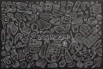 Vector set of Bathroom objects