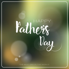 Happy Father Day Family Holiday Greeting Card