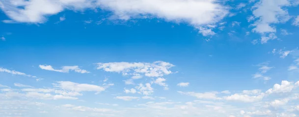 Fototapeten Panorama des blauen Himmels mit Wolken © luchschenF