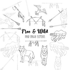  Background with American Indian Elements