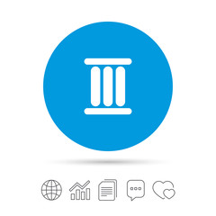 Roman numeral three icon. Roman number three sign.