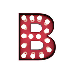 3D Rendering Red Bulb Type Isolated White Background With Clipping Path Mask