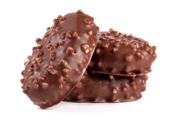 chocolate candy isolated on white background