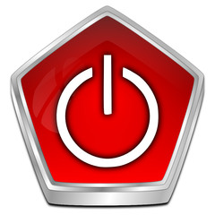 Power Button - 3D illustration