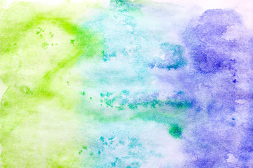Fototapeta na wymiar abstract painted colorful watercolor background