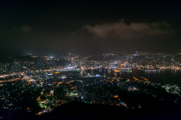 Fototapeta na wymiar 日本長崎の夜景-Night view of Japan Nagasaki