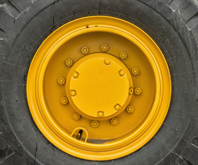 Rim of a large wheel tractor