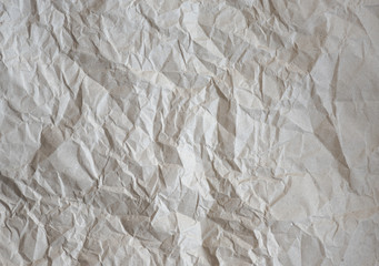 Crumpled brown paper, large background or texture