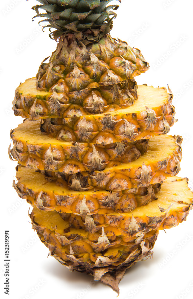 Sticker ripe pineapple