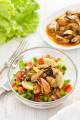 salad with seafood
