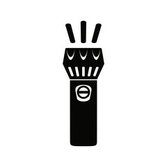 Flashlight vector icon