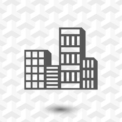 city icon stock vector illustration flat design