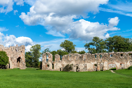 Ruins of the fortress of Cesis, Latvia