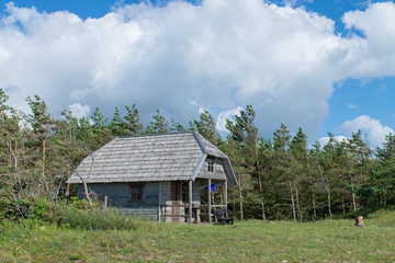 Small country house in forest. Jurkalne, Latvia