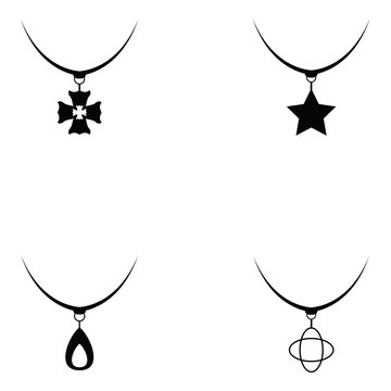 Necklace Icon Set